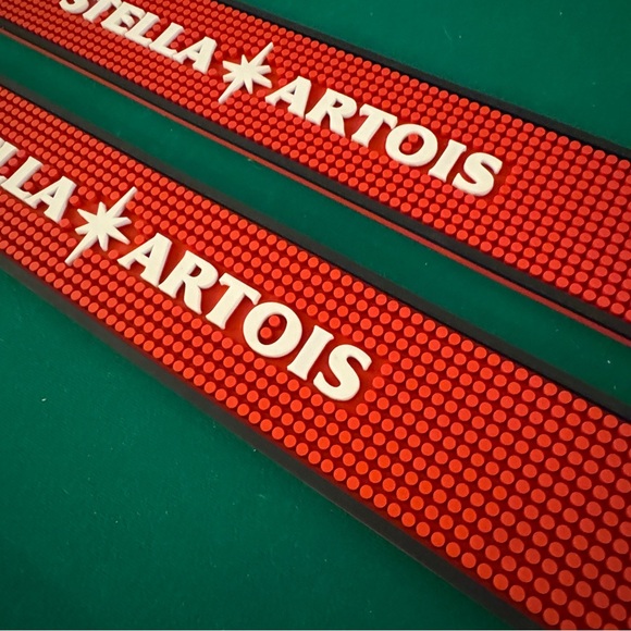 Professional Bar Spill Mats Bud Light Stella Artois - SET of 4 - Picture 8 of 10